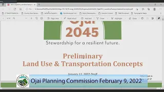 February 22, 2022 Ojai Planning Commission Meeting