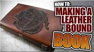 How to EASILY make a Leather Bound Book