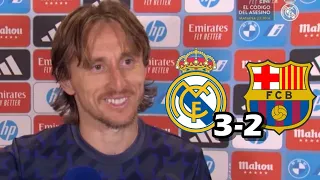 LA REACCION DE MODRIC Y LUCAS VAZQUEZ TRAS LA VICTORIA EN EL CLASICO REAL MADRID 3-2 BACELONA FC