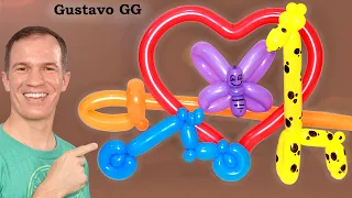 COMO HACER FIGURAS CON GLOBOS - globoflexia facil - gustavo gg