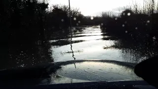 Man Drives Through Windscreen-High Floods on North Yorkshire Roads