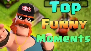 TOP COC Funny Moments, Glitches, Fails and Trolls Compilation | CLASh OF CLANS Funny Video