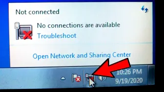 Wifi Icon Not Showing Windows 7 | No connections are available | 100% Solution