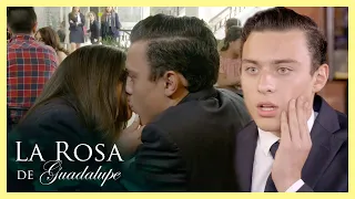 Pamela cachetea a Erick por besar a Luisa | La Rosa de Guadalupe 4/4 | Sonreírle a la vida