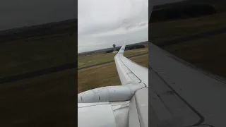 KLM B737-700 departure from Newcastle for Amsterdam as KL960