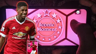 How To Get Iconic Rashford In Pes 2021 Mobile || Iconic Moment Manchester United Handcam Trick