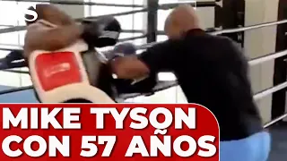 MIKE TYSON sorprende con 57 AÑOS peleando y entrenando al 100%