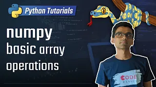 numpy tutorial - basic array operations