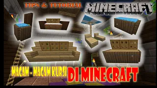 CARA MEMBUAT KURSI DAN SOFA MINECRAFT - Tips Dan Tutorial Minecraft