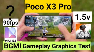 Poco X3 Pro BGMI 90fps graphics support test after Miui 12.5.3 update working or not snapdragon 860🔥