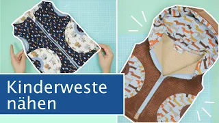 Weste nähen für Kinder | Lyblingsjacke von Lybstes