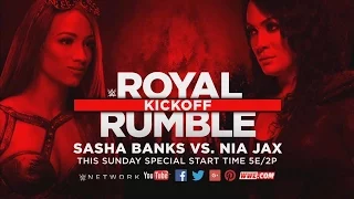 720pHD WWE Royal Rumble KickOff Show 2017 Nia Jax vs Sasha Banks