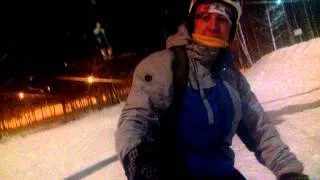 Академгора) испугался трамплина на сноуборде (Иркутск)