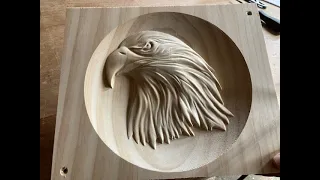 Let’s Carve This Simple 3D Eagle on the CNC