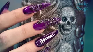 Goth •Special• Sculpted Acrylic Nails 🗡️