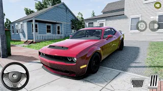 Dodge Challenger SRT City Car Driving - BeamNg Drive - Car Games Pc Gameplay [Logitech g29]