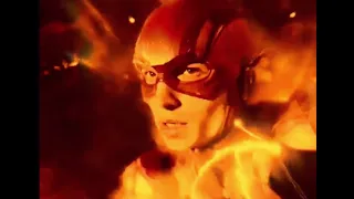 Justice league loose and Flash travels back in time has orange lightning and a different theme