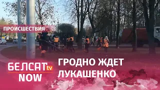 Коммунальщики Гродно готовятся к приезду Лукашенко