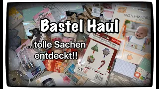 Bastel Haul (deutsch) schöne Sachen entdeckt, Scrapbook basteln mit Papier, DIY