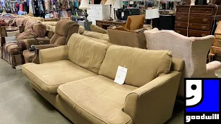 GOODWILL SHOP WITH ME FURNITURE SOFAS ARMCHAIRS TABLES DECOR KITCHENWARE SHOPPING STORE WALK THROUGH