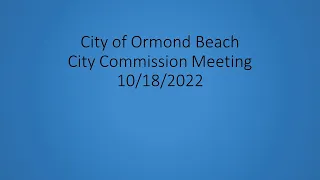 City Commission 10.18.2022