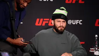 Jorge Masvidal plays clip of Colby Covington saying 'Jorge is my best friend' from 8 months ago