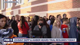 Johnny Depp Trial: Crowds line up as Depp expected back on stand