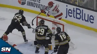 Andrei Svechnikov Tucks Home Slick Michigan Goal vs. Bruins