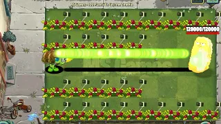 PvZ 2 Challenge   100 Plants Max Level Vs Tall Nut Zombie 120000 HP   Who will win