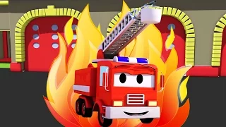 Frank The Fire Truck 🚒 and all his friends in Car City: Super Truck, Troy The Train & Police Car...