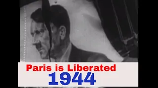IMMEDIATE AFTERMATH OF LIBERATION OF PARIS FRANCE AUGUST 25, 1944 DE GAULLE (SILENT FILM) 19684z