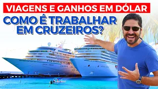 RECEBA SALÁRIO EM DÓLAR! Como É Trabalhar Viajando Como Tripulante de Cruzeiros? | Diogo Kyrillos