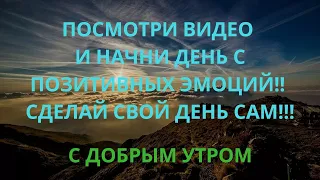 С добрым утром. Посмотри видео и день начнется с позитива!!! С добрым утром. Посмотри видео и день н