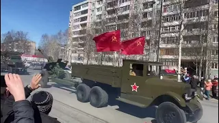 Военный парад 9 мая Архангельск, war parade in Russia Arkhangelsk 9 of May 2022, танки на улице