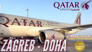 Trip Report | The best A320 experience! | Zagreb - Doha | Qatar Airways Economy Class | Airbus A320