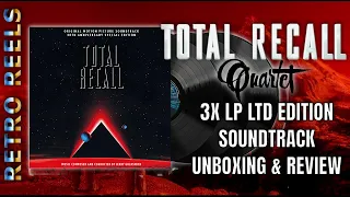 Total Recall (1990) Quartet Records 3 x LP Vinyl Collector's Edition Unboxing Review