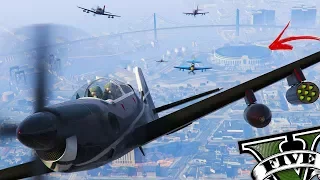 GTA V ONLINE: ROLEZINHO BOLADO COM AVIÃO TUCANO ROGUE