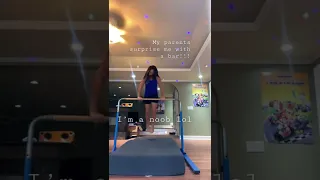 I got a gymnastics bar