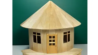 Casas de palitos de helado - Simple popsicle stick House