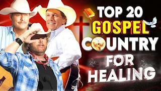 Top 20 Greatest Country Gospel Songs Lyrics Playlist Ever - George Strait, Hank Williams