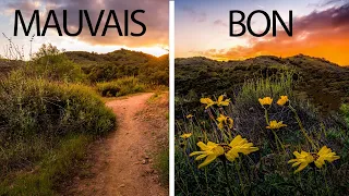 La différence entre une bonne et une mauvaise composition photographie de Paysage