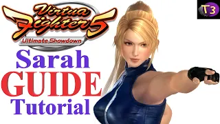 How To Play SARAH BRYANT in Virtua Fighter 5 Ultimate Showdown | BEGINNER GUIDE TUTORIAL BREAKDOWN