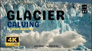 The Epic 4K Glacier Calving Video! #meltingglacier #compilation