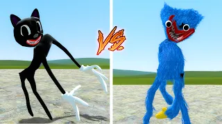 NEW CARTOON CAT VS NEW HUGGY WUGGY POPPY PLAYTIME!! Garry's Mod Sandbox