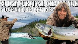 Travel to 30 Day Survival Challenge: Vancouver Island Adventure Day 0 - Salmon Catch & Cook