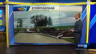 Severe storms throughout central Iowa cause building damage