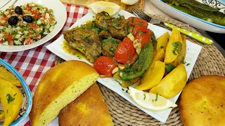 مصلي صيافي☀️/خبز دار هبال🥖بدون جهد و لا تعب/فطور تونسي🇹🇳كامل un repas typiquement tunisien🇹🇳