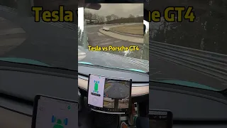 Fully modified Tesla Model 3 Performance vs Porsche 718 GT4 on Nürburgring racetrack!