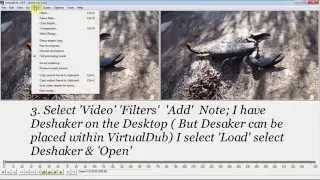 Deshaker with VirtualDub for beginners