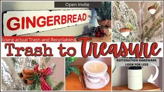 USING TRASH TO CREATE TREASURE ♻ RE-PURPOSE GARBAGE | RECYCLE | DIY WINTER + CHRISTMAS| BUDGET DECOR